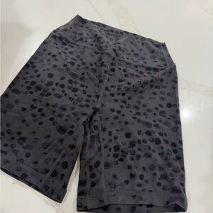 Storia Charcoal Leopard Print Shorts